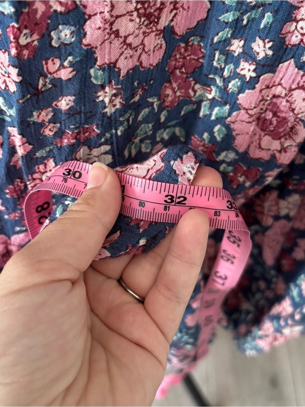 Billabong Navy and Pink Floral boho dress - Picture 7 of 7
